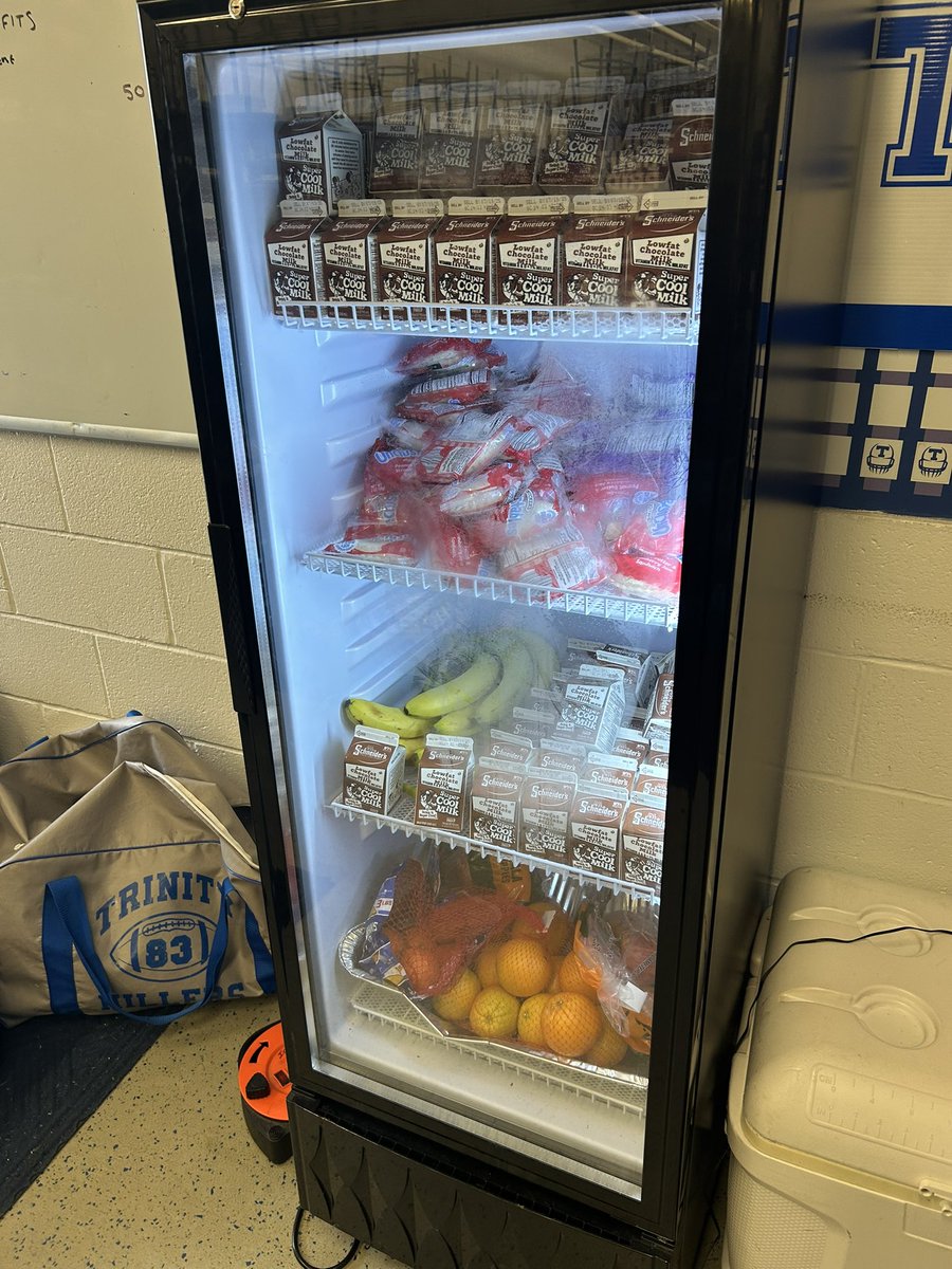 Thank You Trinity Football Boosters and parents for keeping our refueling station stocked over the summer!  #MTC