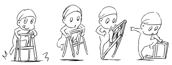 テクニカル脚立展開 