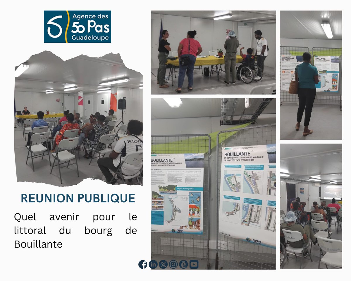 Ag50P's tweet image. PVD BOUILLANTE - PRESENTAION DU PROJET RETENU
Requalification du littoral et des espaces publics du bourg
#littoralguadeloupe #50pasgéométriques #espacespublics
#villedeBouillante #aménagement #risquesnaturels