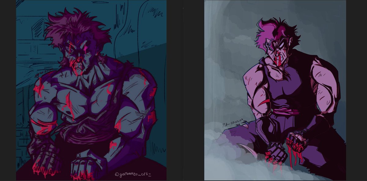 garbanzo_artz's tweet image. Like to do this to see how much my art's improved over the years
2025 vs 2022