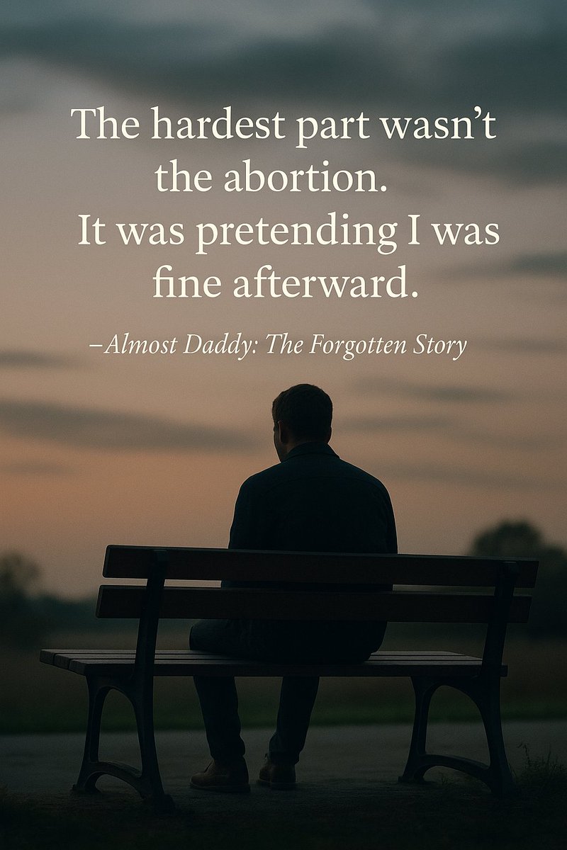 GregMayoAuthor's tweet image. So many men never get the chance to grieve.
So they go silent.
But silence doesn’t heal.
It hides.
And healing starts with truth.
#AlmostDaddy #MensMentalHealth #HealingAfterAbortion #HisStoryMatters #MenHurtToo #BreakTheSilence