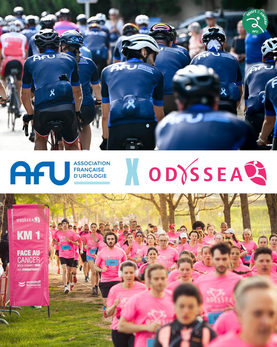 AFUrologie's tweet image. Roulons pour la Santé de l'Homme | L'AFU s'associe à l'association @RunOdyssea 🤝
Pour cette 4e ascension au nom de la santé masculine, nous sommes ravis de vous annoncer notre partenariat avec Odyssea, une association qui finance la recherche contre le cancer du sein en…