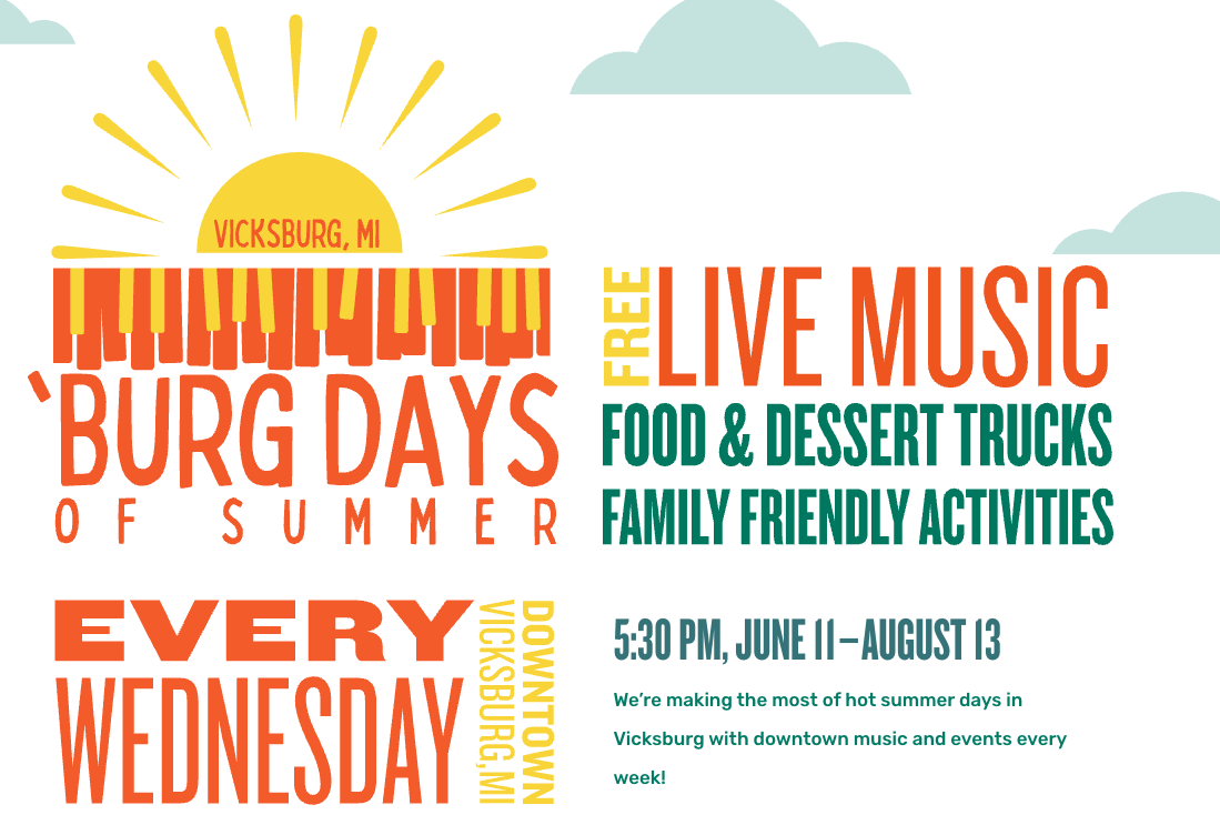 EncoreMagazine_'s tweet photo. 'Burg days of Summer presents Dirty Boots and Out of Favor Boys at 5:30 p.m. on July 9 in Village of Vicksburg. https://t.co/gxcOspVwym

#encorekalamazoo #summer #music #village #vicksburg #summermusic #daysofsummer https://t.co/wwnfrxTNpp