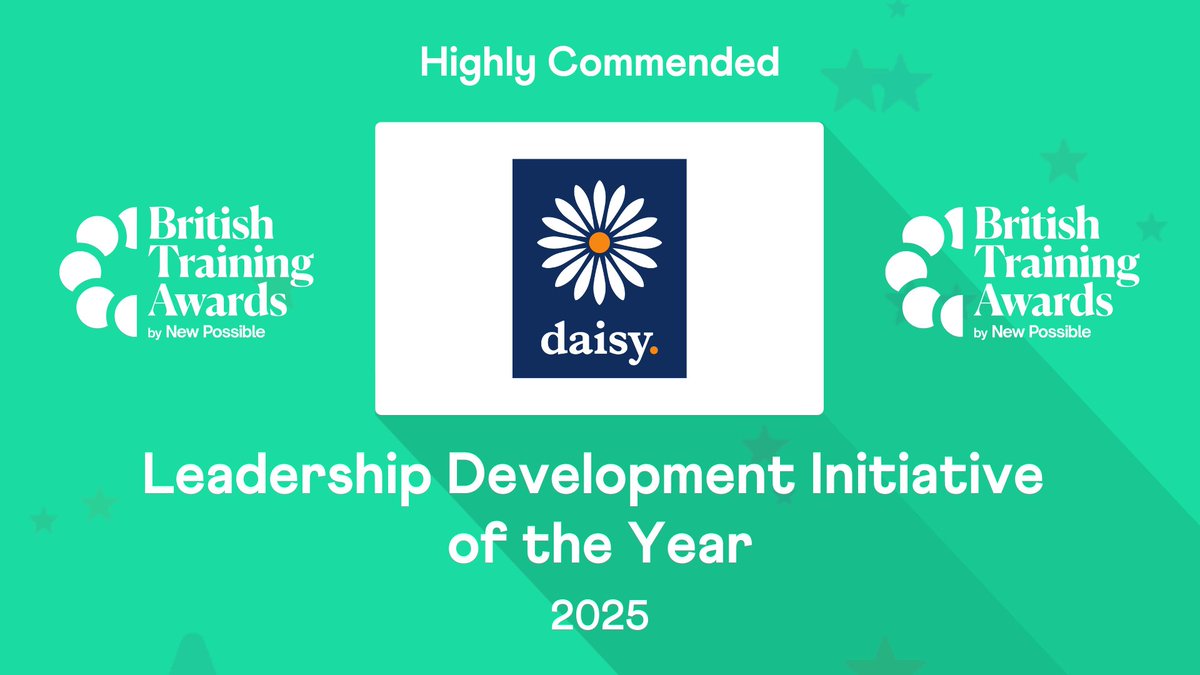 BritTrainAwards's tweet image. Also flourishing in the ‘Leadership Development Initiative of the Year’ category is Daisy, who achieve Highly Commended. Congrats! #Training #Awards #Learning #Development