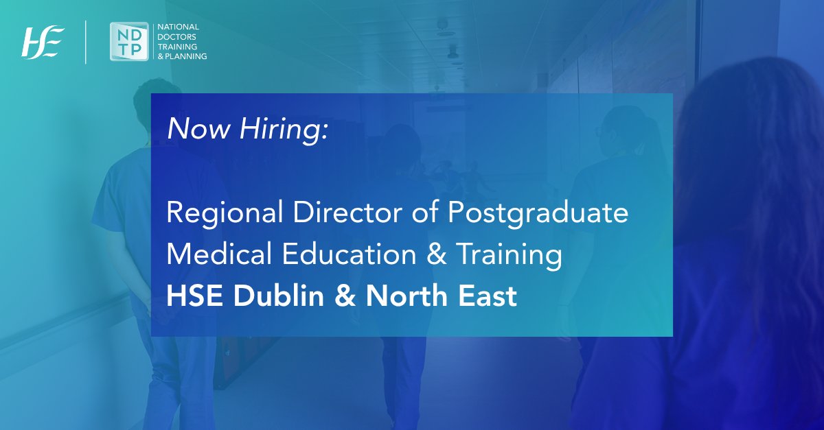 NDTP (@ndtp_hse) on Twitter photo 🚨 Now Hiring: Regional Director of Postgraduate Medical Education & Training
📍 <a href="/HSEDubNorthEast/">HSEDubNorthEast</a>
We’re looking for an experienced and visionary leader to shape the future of postgraduate medical education in the Dublin & North East region.
Learn more: careers-rcsihospitals.icims.com/jobs/4017/ndtp… 🚨 Now Hiring: Regional Director of Postgraduate Medical Education & Training
📍 <a href="/HSEDubNorthEast/">HSEDubNorthEast</a>
We’re looking for an experienced and visionary leader to shape the future of postgraduate medical education in the Dublin & North East region.
Learn more: careers-rcsihospitals.icims.com/jobs/4017/ndtp…