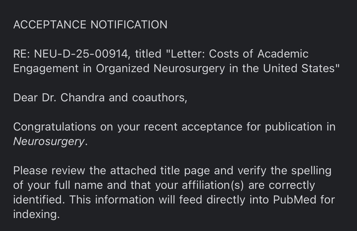 Lucas Mitre, MD (@lucas_mitre_) on Twitter photo Thrilled to share that our letter, commenting on <a href="/MichaelCovell_/">Michael Covell</a> recent paper, has been accepted for publication in <a href="/NeurosurgeryCNS/">Neurosurgery Publications</a> ! Huge thanks to <a href="/chandraankush/">Ankush Chandra, MD, MS</a> for the insightful collaboration. Can’t wait to see it indexed and hear the authors’ response as well! 🧠 Thrilled to share that our letter, commenting on <a href="/MichaelCovell_/">Michael Covell</a> recent paper, has been accepted for publication in <a href="/NeurosurgeryCNS/">Neurosurgery Publications</a> ! Huge thanks to <a href="/chandraankush/">Ankush Chandra, MD, MS</a> for the insightful collaboration. Can’t wait to see it indexed and hear the authors’ response as well! 🧠