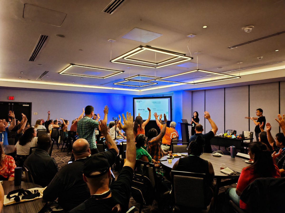 BambulabGlobal's tweet image. Our Lunch & Learn at @ISTElive last week was a full house with 50+ educators, creators, and innovators in the room!
Co-hosted with @MatterHackers, this event came together beautifully and clearly hit the mark with the audience. Thanks to everyone who joined us!
We’re excited to…