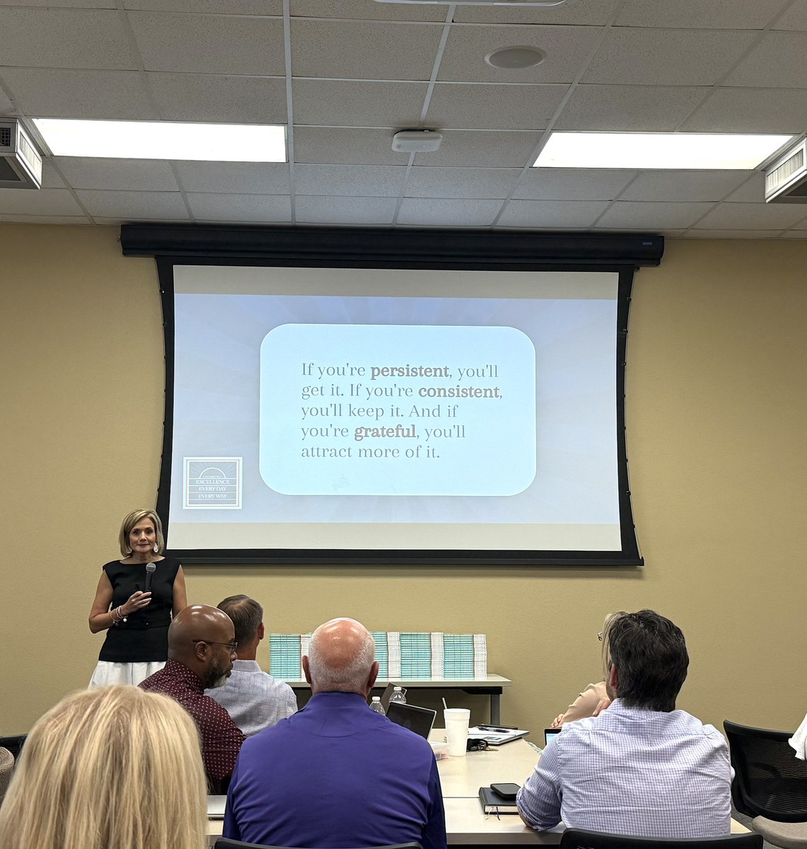 Leading with Intention and a wonderful opening message for the 25-26 school year from our very own <a href="/Hferguson28/">hferguson</a> ! Our actions speak louder than our words. #ProsperProud