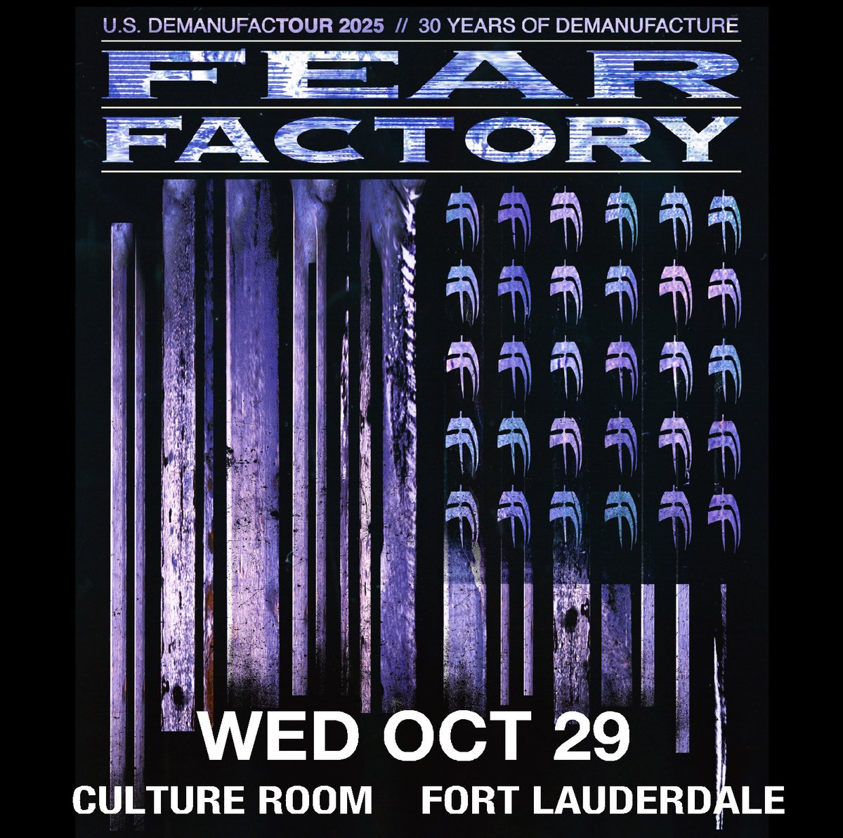CultureRoom (@cultureroom) on Twitter photo Just announced! Fear Factory w/spec guests - Wednesday, October 29 <a href="/CultureRoom/">CultureRoom</a> Tix on sale Friday, July 11 ticketmaster.com/event/0D0062E1… Just announced! Fear Factory w/spec guests - Wednesday, October 29 <a href="/CultureRoom/">CultureRoom</a> Tix on sale Friday, July 11 ticketmaster.com/event/0D0062E1…