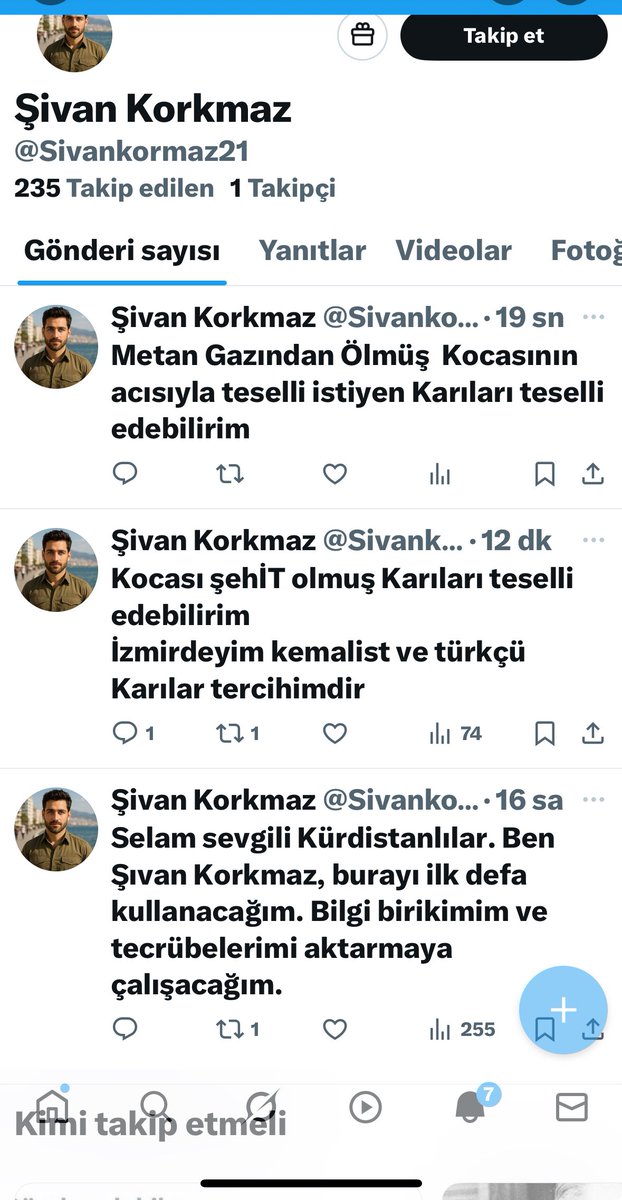 Bu OROSPU ÇOCUĞUNU BULMAZSANIZ  ALDIĞINIZ NEFES HARAM OLUR <a href="/SiberayEGM/">Siberay</a> 

<a href="/Sivankormaz21/">Şivan Korkmaz</a>