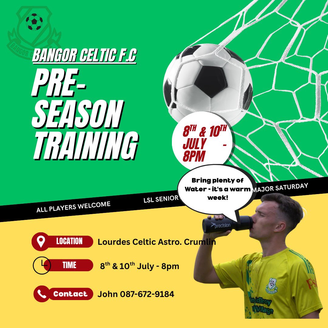 Pre-Season training continues 💚💛