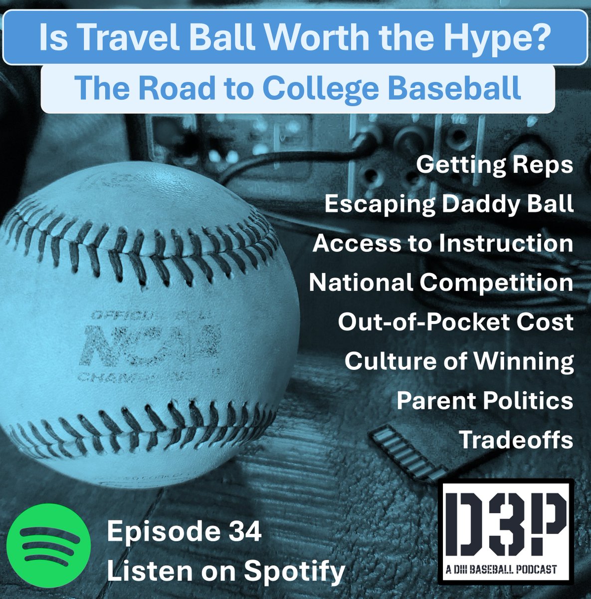 d3ppodcast's tweet image. As we assemble our off-season show schedule (new episodes begin next week) please enjoy one of our most popular discussions of all time . . . the pros and cons of Travel and Club Baseball: open.spotify.com/episode/6uxePF…
#collegebaseball #d3baseball #clubbaseball #travelbaseball