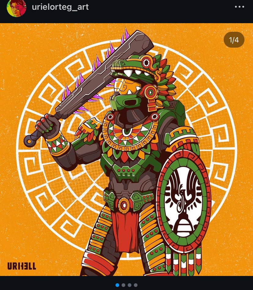 Mi pieza más popular, me atrevo a decir que se volvió un icono para el público gamer mexicano 🤩. 

Lo he visto en cosplay, pinturas y juguetes, de verdad que no me esperaba para nada que este dibujo llegara tan lejos.