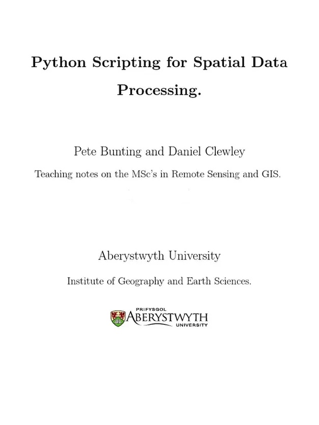 ecomputerbooks's tweet image. (Open Access) Python Scripting for Spatial Data Processing: freecomputerbooks.com/Python-Scripti…
Look for "Read and Download Links" section to download. Follow/Connect me if you like this post.
#python #programming #PythonScripting #SpatialData #SpatialAnalysis #DataProcessing