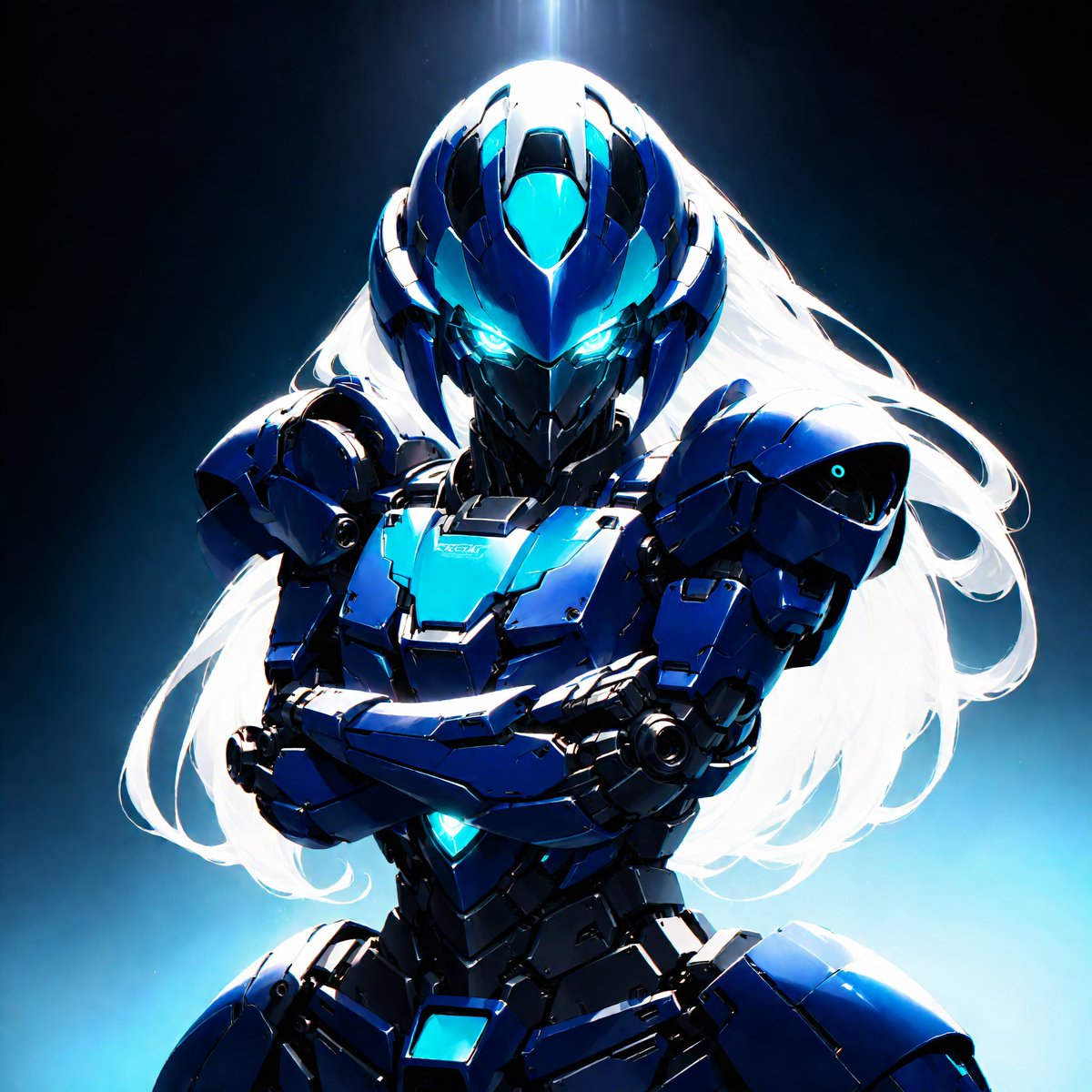 AshSDRenders's tweet photo. Last redesign for now. V.IRIS//Unit 002 - Cobalt Sentinel
#aiart #oc #mecha #anime #mechagirl #stablediffusion #viris https://t.co/etCO67kZjV