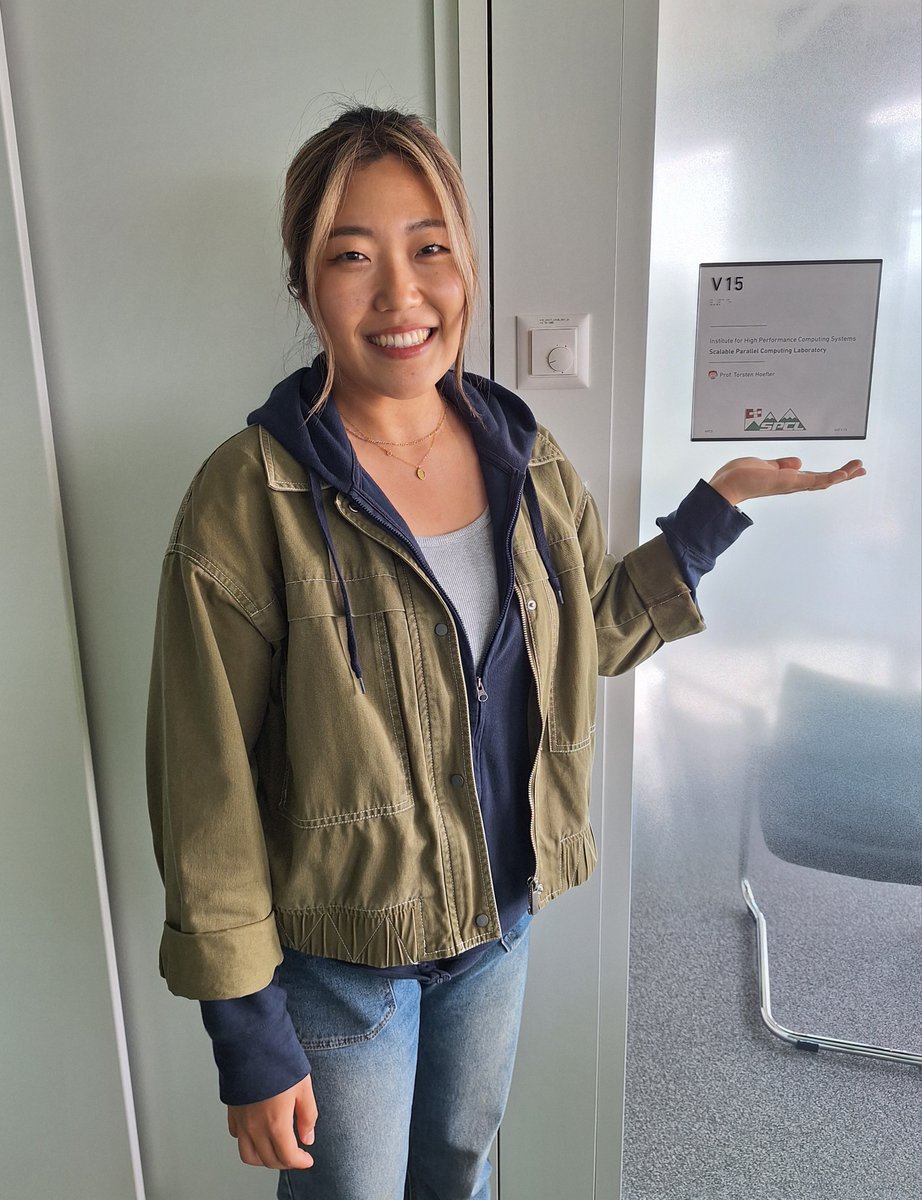 spcl_eth's tweet image. We are thrilled to be hosting Jiho Kim from Georgia Institute of Technology at SPCL over the summer and are looking forward to an interesting collaboration!
Welcome to the team, Jiho!💯 🚀
#HPC @thoefler @CSatETH