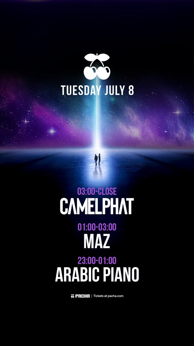 CamelPhat's tweet image. TONIGHT PACHA IBIZA…!!!! ❤️🍒