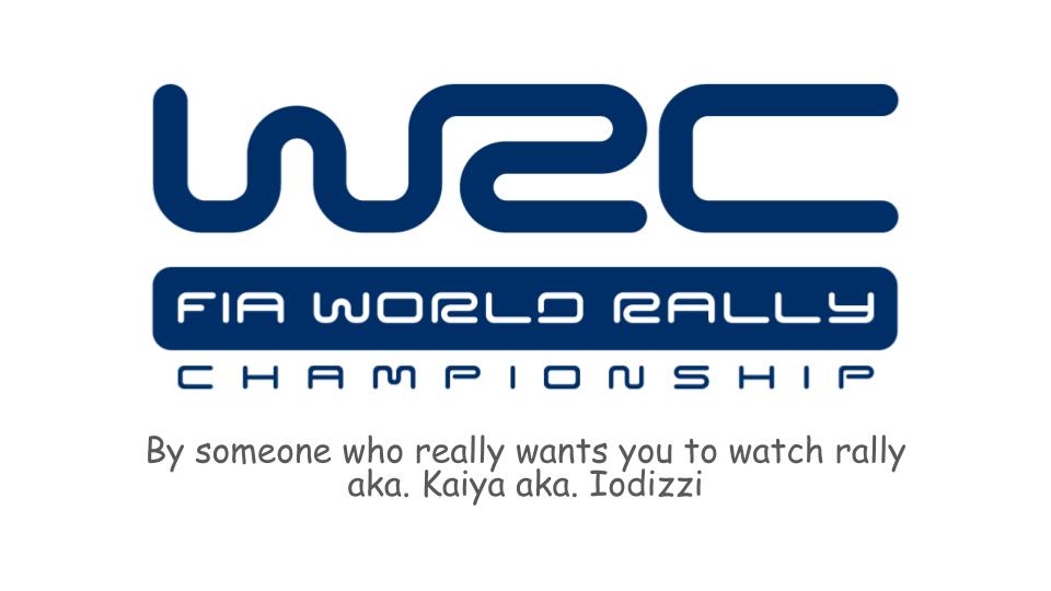 its finally finished so here it is, my introduction to the world rally championship!