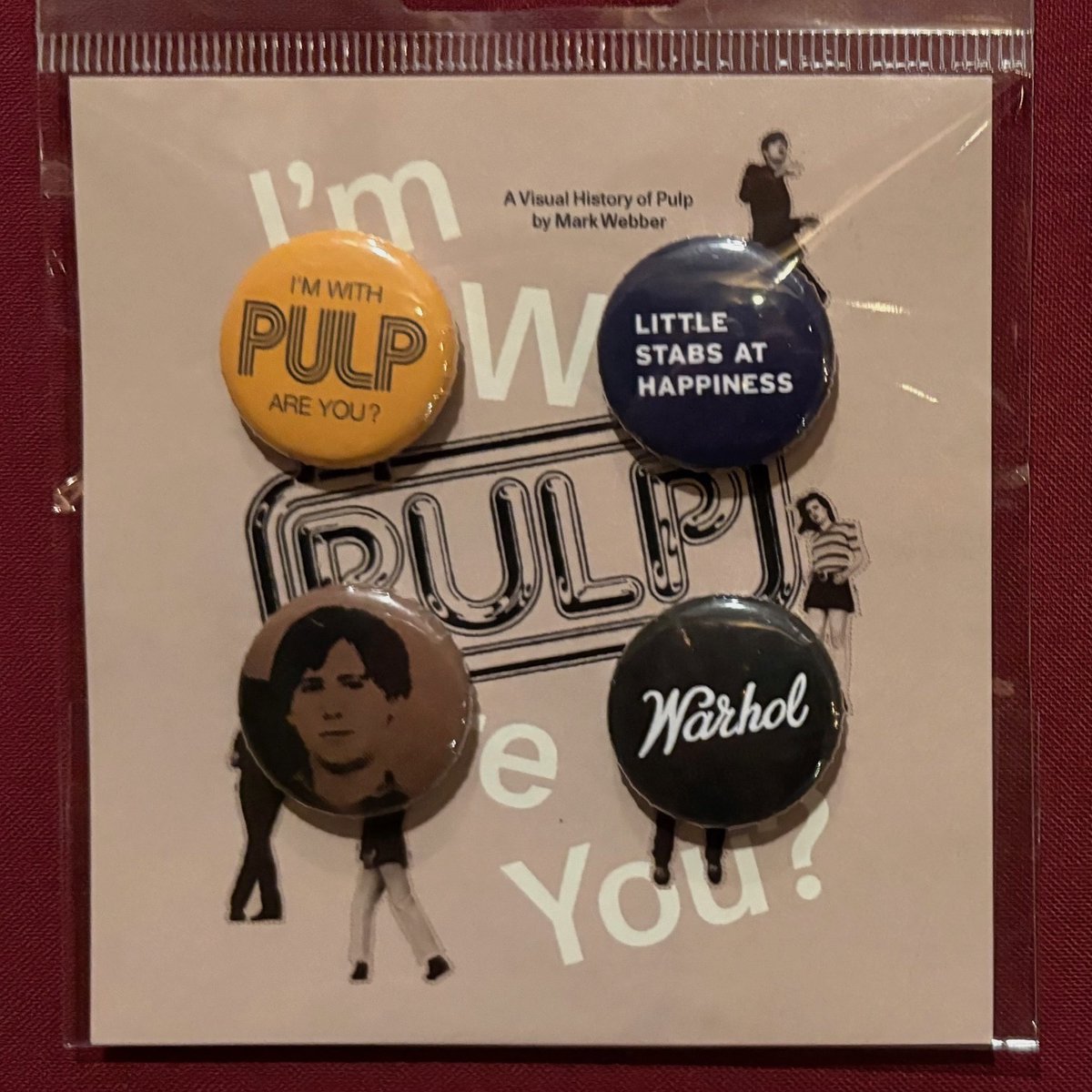 welovepulp's tweet image. Mark's book I’m With Pulp, Are You? out now in paperback. This celebration of @welovepulp draws on more than 40 years of archival objects, ephemera & images. Free badge set & sticker if you buy direct from @hatandbeardbks found.ee/imwithpulp
#everythingandmore
