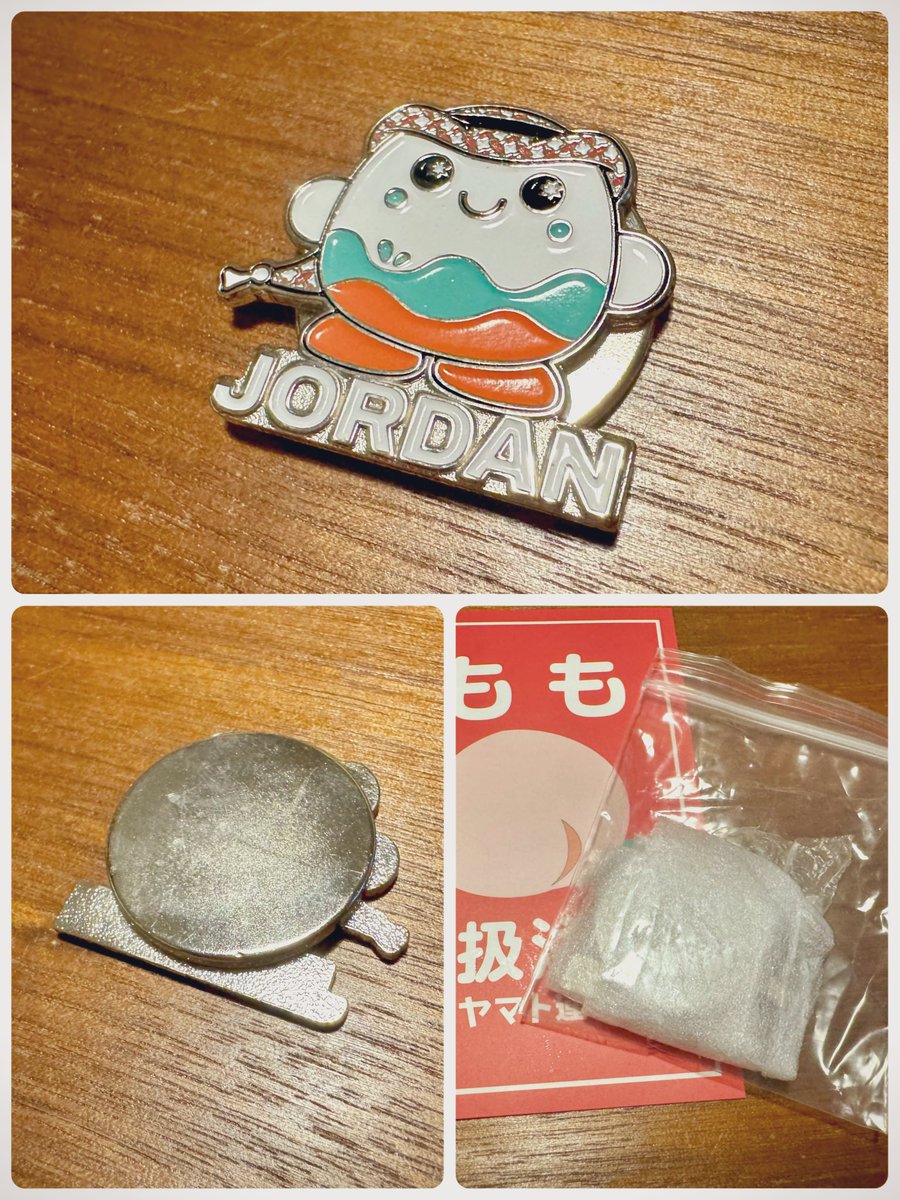 万博に行く妹に頼んでいたヨルダンのピンバッジ✨ かわいい
