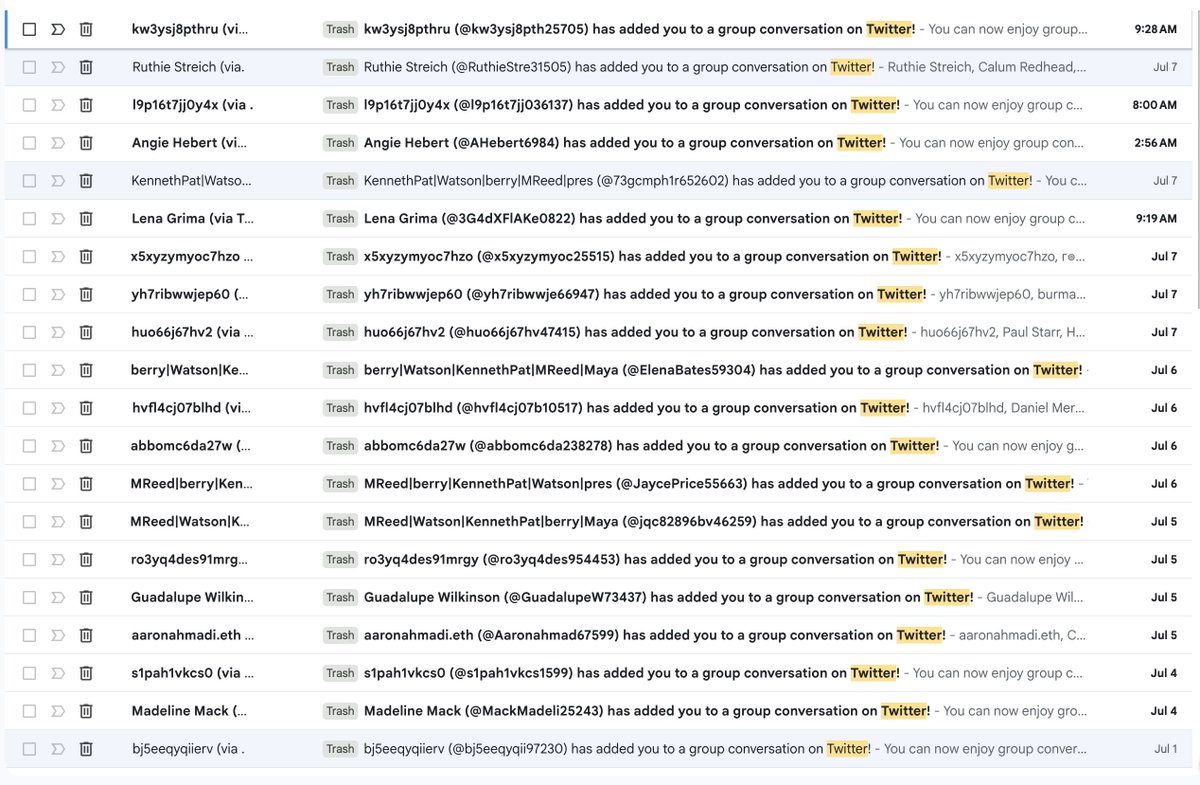 there seems to be a new hot scam tactic on Twitter