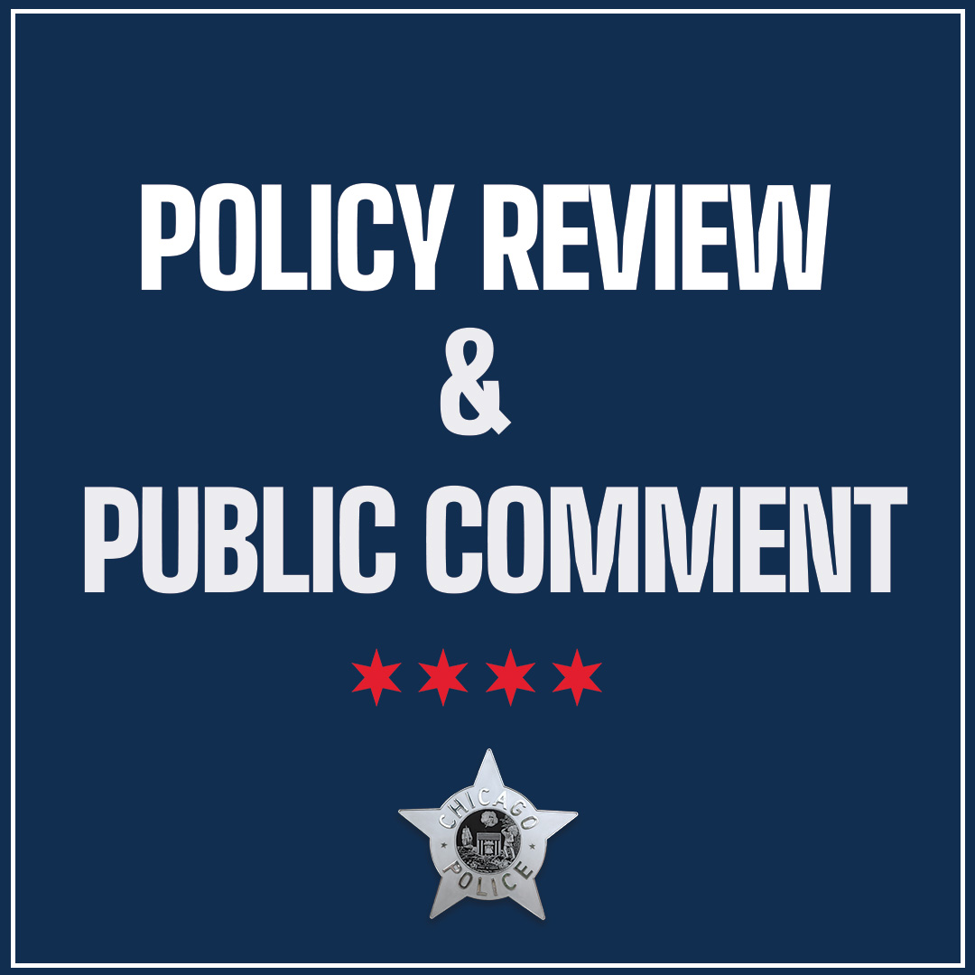 The #ChicagoPolice Department recently released a draft De-escalation, Response to Resistance, and Use of Force suite of directives. These directives set forth CPD’s highest priority—the sanctity of human life. 

Review the policy and provide your input: 
chicagopolice.org/policy-review/…