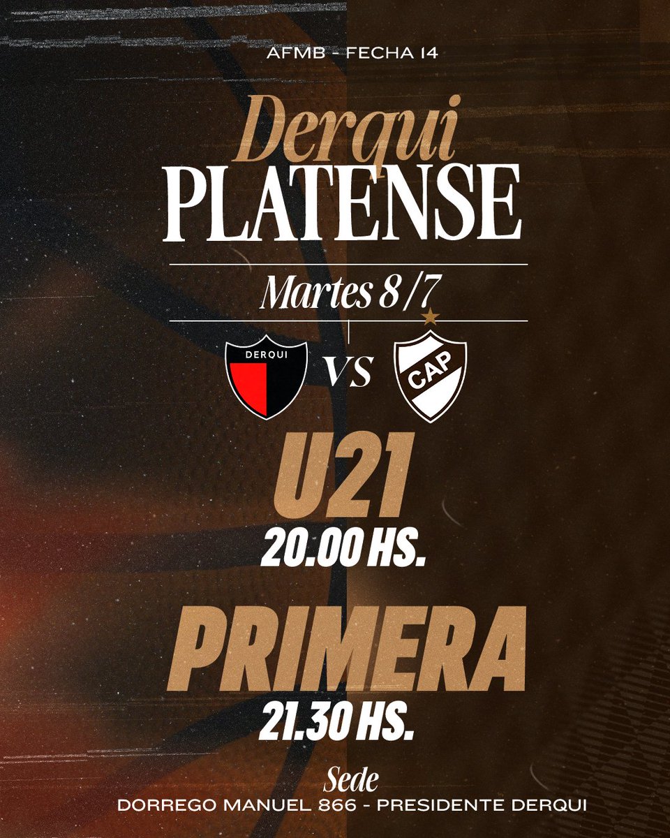 🏀 #AFMB || Fecha 14

💪 ¡Hoy juegan las chicas! 🔥

📌 Las tiras mayores buscarán seguir sumando en la Copa de Plata.

🎫 𝑬𝒏𝒕𝒓𝒂𝒅𝒂𝒔 𝒈𝒆𝒏𝒆𝒓𝒂𝒍𝒆𝒔:
$4000 y $1000 (jubilados).

¡#VamosCalamares🦑!