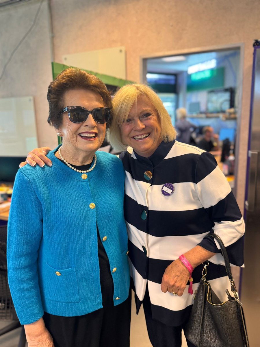 Look who I found: the legendary Sue Barker. 

Sue won 15 WTA titles, and then enjoyed an incredible 30-year sports broadcasting career.