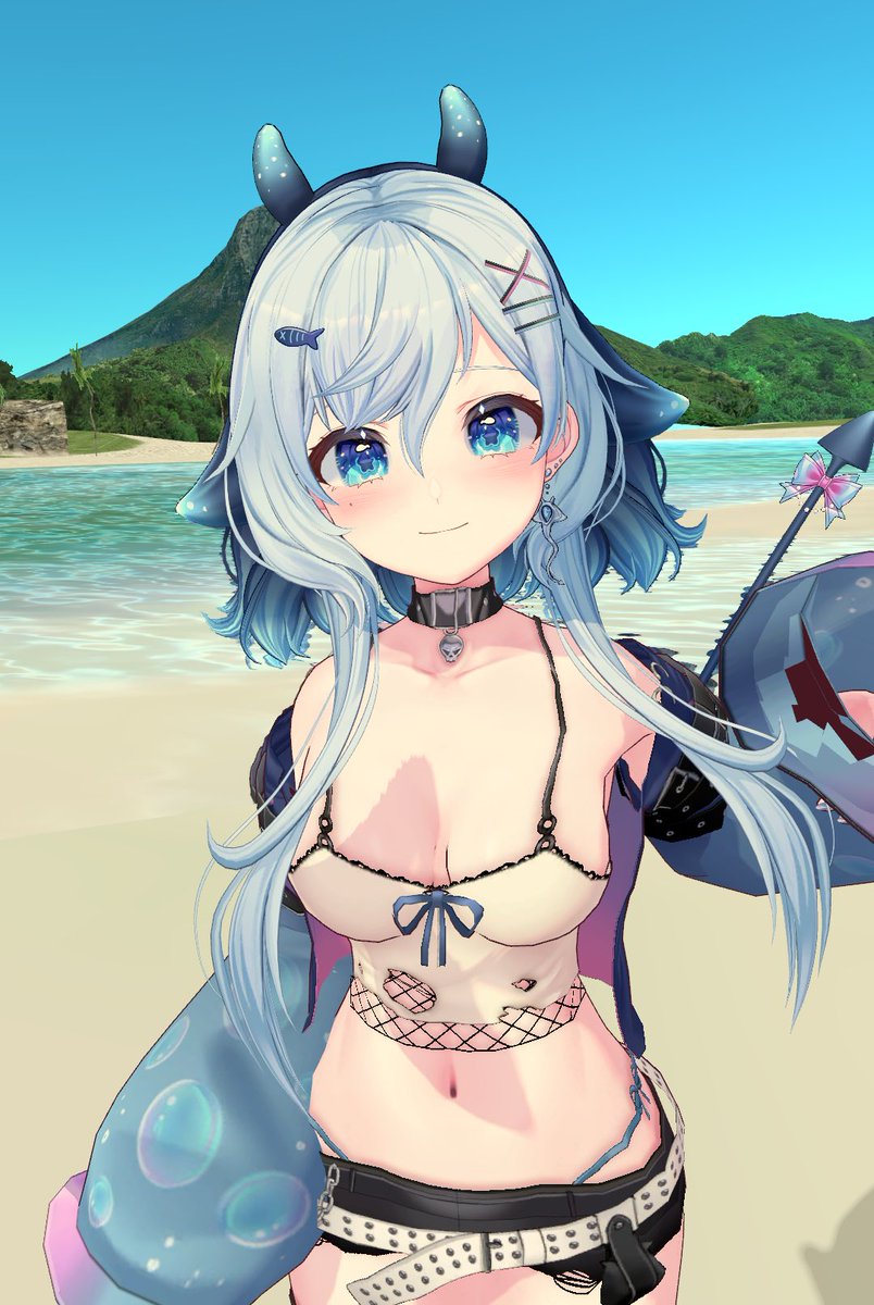 itsreibubbles's tweet image. HIII!! 💙🌊🐟 LOOK IM 3D!!!