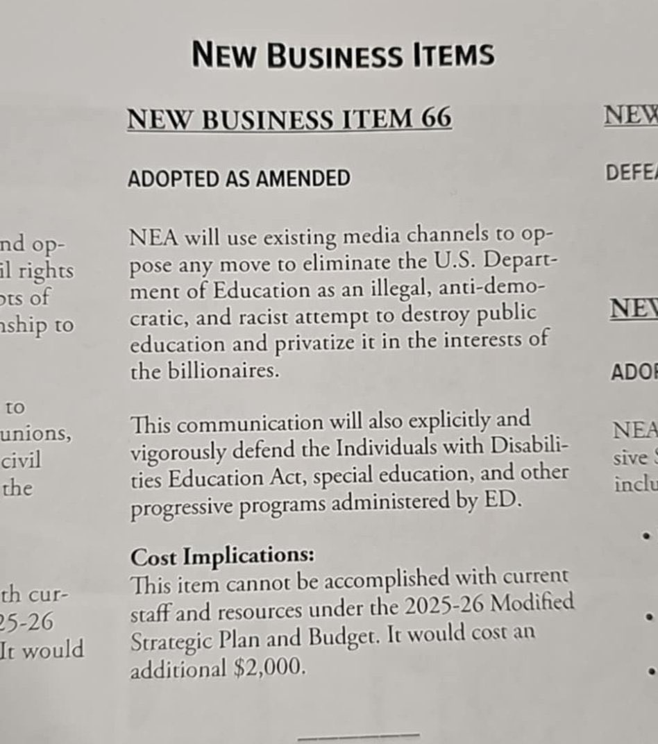 brennerforohio's tweet photo. So @NEAToday is defending the federal Dept. of Education as sacred, while @OhioEA wants the state out of local schools in the name of “local control.”
Which is it—local control or DC control? You can’t have it both ways. #Educrats https://t.co/bxSoDsWSeZ
