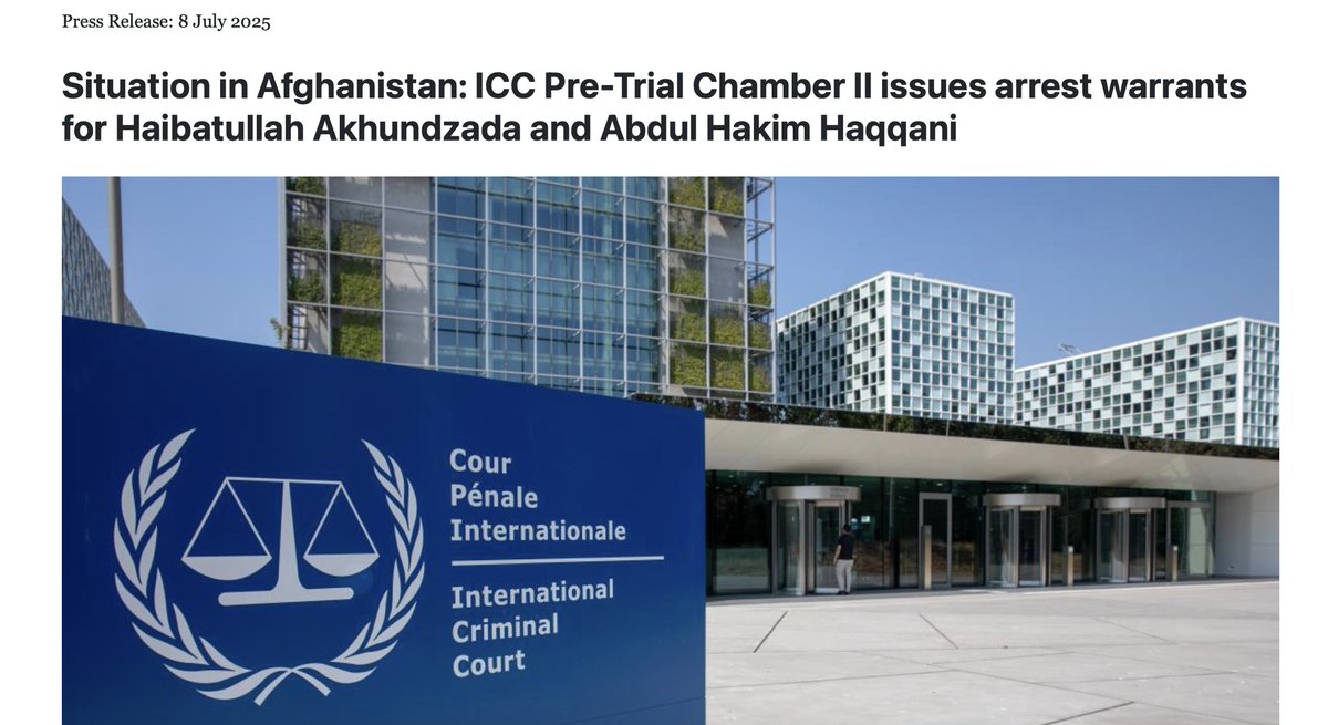 Metra_Mehran's tweet image. The @IntlCrimCourt arrest warrants are a crucial step toward justice. The Taliban must be held accountable for their crimes and atrocities. We welcome this move and hope it leads to an end of their brutal regime of gender persecution and gender apartheid.