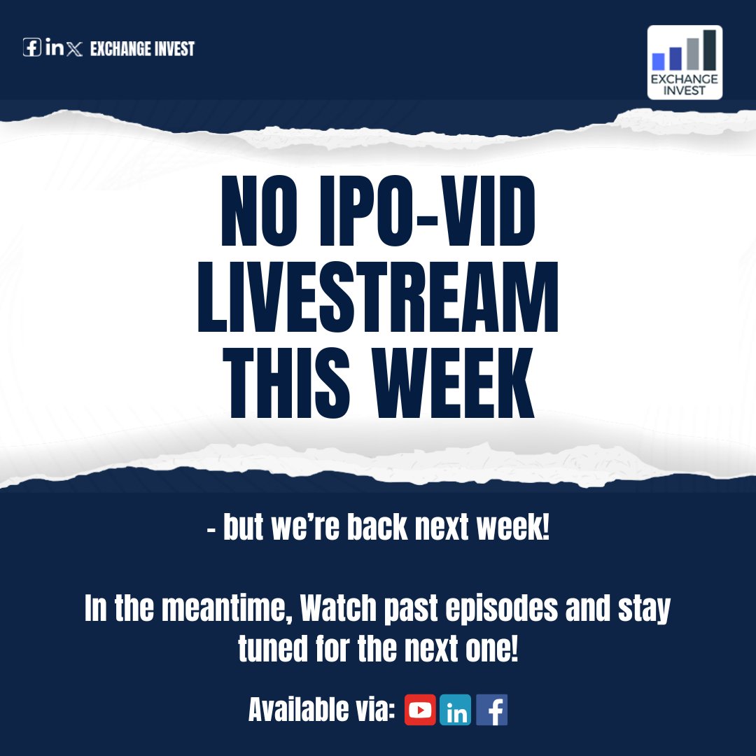 Missing IPO-VID? The wait’s nearly over!

No livestream today, but dive into our archive on LinkedIn, YouTube, Facebook, or your favourite podcast app—sharp market insights, spirited debate &amp; the odd curveball await.

👉 New episode details dropping soon!
