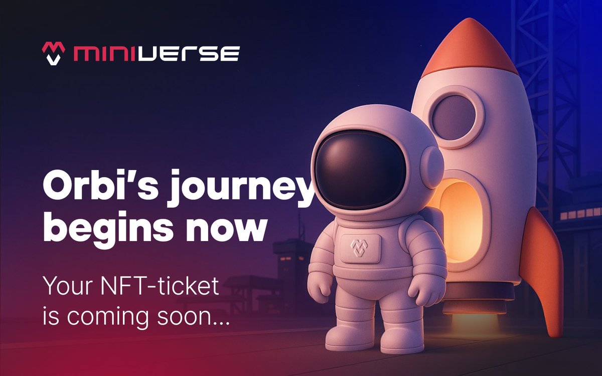 "Orbi to Ground Control…I’ve found the launchpad. The countdown has started."

🚀 The MiniVerse rocket is warming up, and Orbi’s got your golden ticket — an NFT packed with perks, surprises, and access to the wildest Web3 galaxy.

🎟️ Your seat? Almost ready. 
Your adventure?