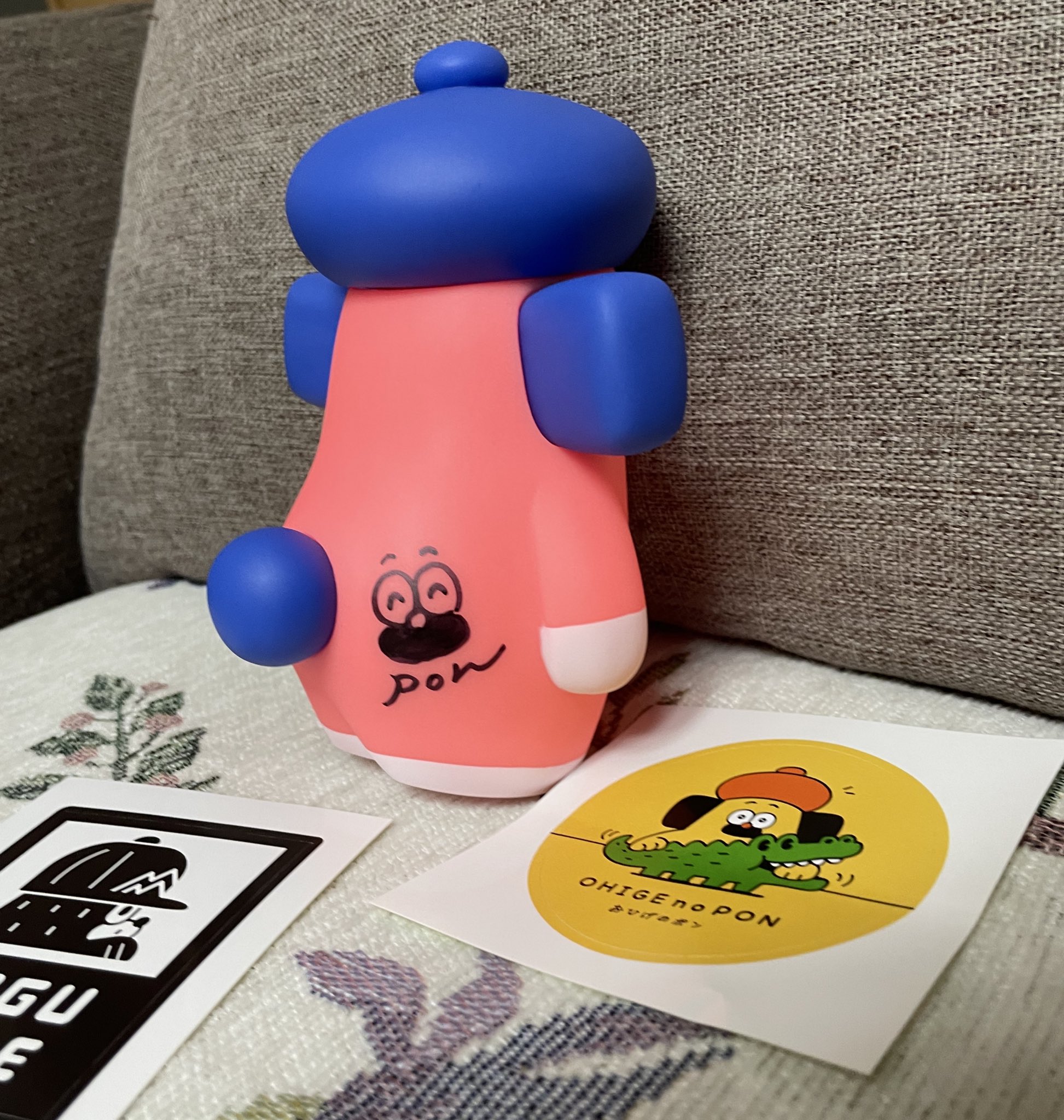 おひげのポン grapebrain 限定 グレイプブレイン デザフェス ソフビ パ*ダ様 GRAPE BRAIN おひげのポン ソフビ フィギュア コラボ に