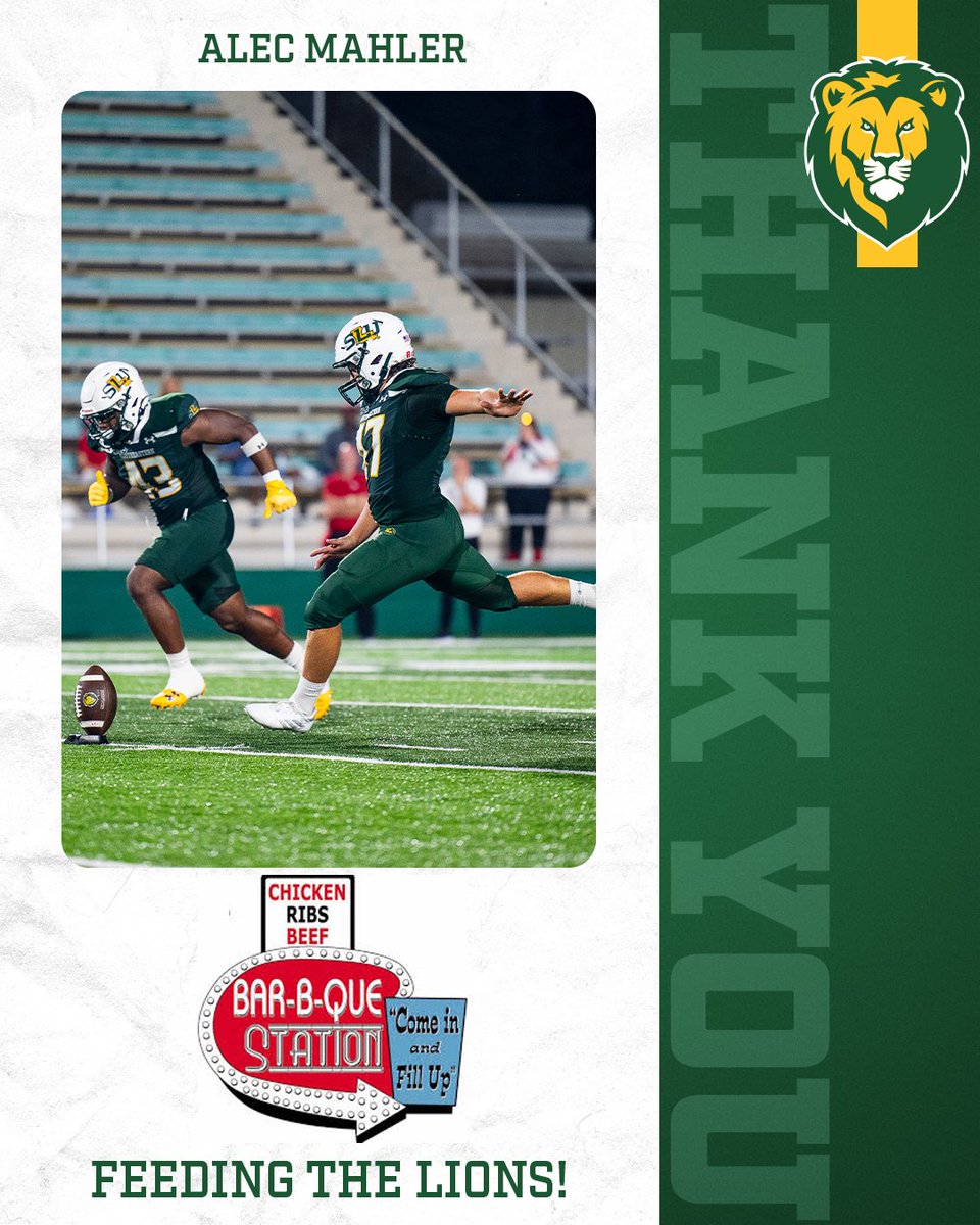 <a href="/Coach_Scelfo/">Frank Scelfo</a> and <a href="/LionUpFootball/">Southeastern Football</a> want to Thank Bar-B-Que station for their support and generosity! 

#OurTownOurTeam | #GetintheGame | #TheStandard | #LionUp