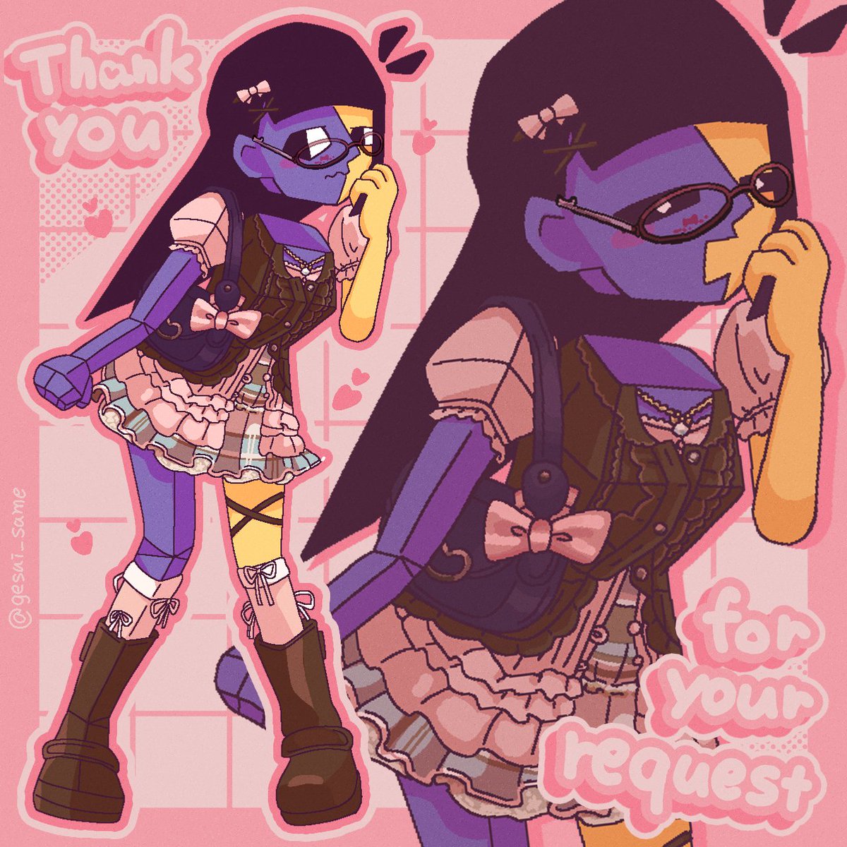 I'm sorry I'm late! I did it!💕💕