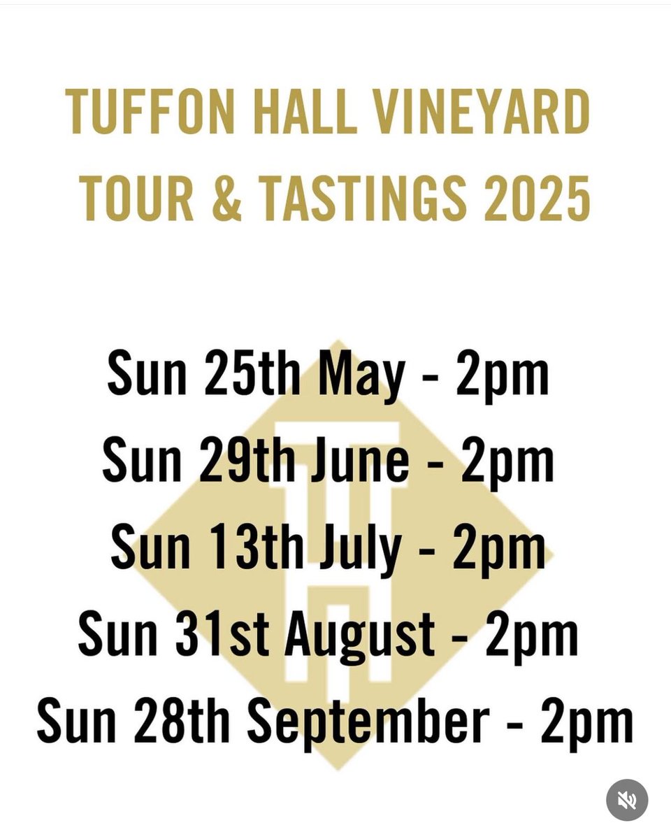 There are just a few places left for the tour and tasting this Sunday, book now to avoid disappointment! 

Visit tuffonhall.co.uk/visit-us-2/

#winetourism #vineyardtours #englishwine #localvineyard #awardwinningwine #winegb #winegbeast #vineyards #visitessex