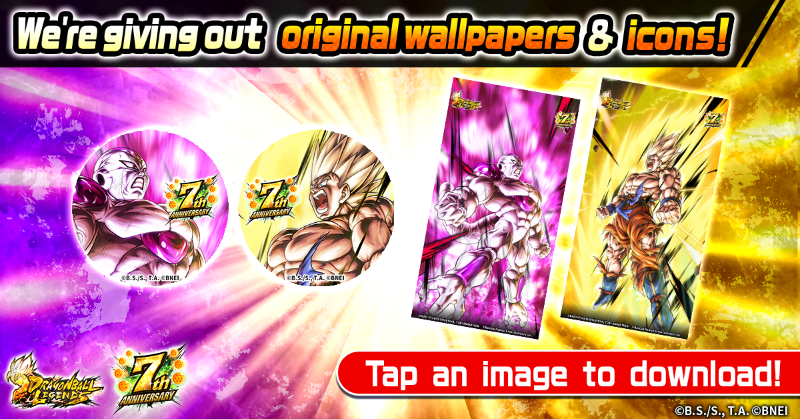 DB_Legends's tweet photo. ◤Original Wallpaper and Social Media Icon Gift◢

Celebrate the new character release with original wallpapers and social media icons!

Download your favorites and customize your look!

▼Download here
https://t.co/k7lWCLqmFu

#Legends7thAnniversary
#DBLegends