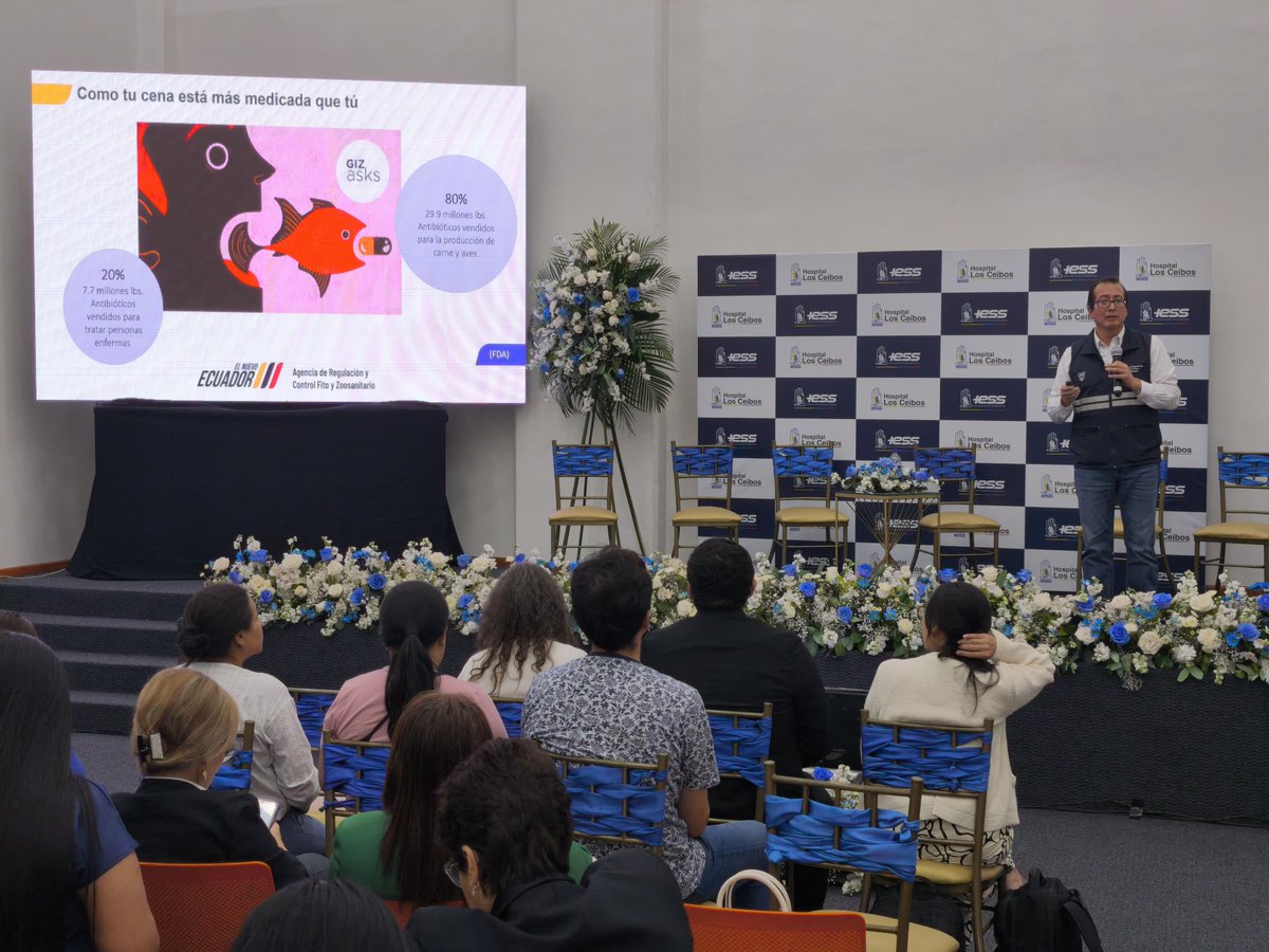 🤝🏻Expusimos en el II Congreso Internacional sobre Infecciones Asociadas a la Atención en Salud/Resistencia Antimicrobiana- IESS 2025, fortaleciendo capacidades y uniendo estrategias.

#ElNuevoEcuador 🇪🇨