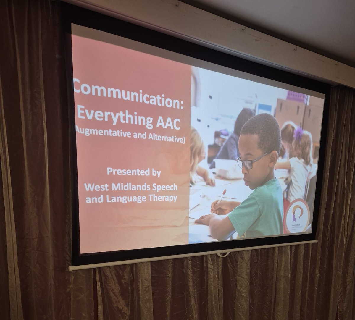 WMISLT2's tweet image. Amy, our #AAC Clinical Lead has delivered a training session all about AAC and Aided Language Displays to a group of SENCOs and Early Years Teachers recently 🙌 A great practical session that sets staff up to get started using AAC straight away! #cpd #ald #totalcommunication