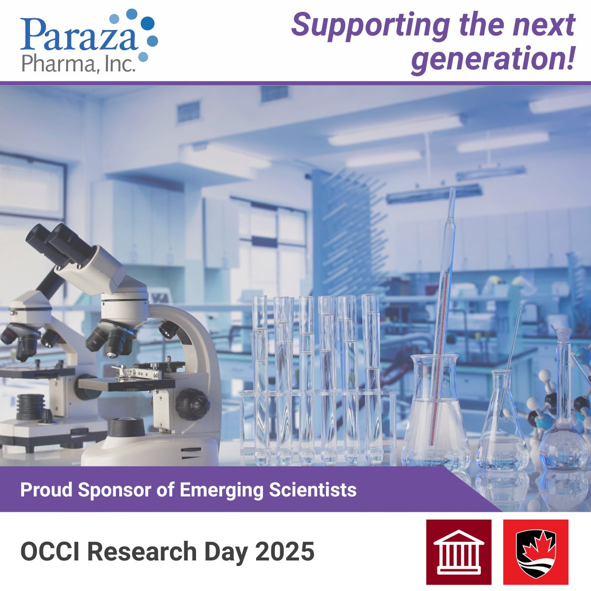 Paraza Pharma Inc. (@incparaza) on Twitter photo #Paraza was proud to support #OCCIDay 2025!
An inspiring event highlighting scientific talent and research excellence. Congrats to all participants and award winners!
Together, let’s keep pushing the boundaries of #chemistry.
<a href="/Carletonchem/">Carleton Chemistry</a> <a href="/TheNewmanLab/">Steve Newman</a> <a href="/uOttawaCHM/">uOttawa Chem & Biomolec Sci // Chimie & Sci Biomol</a> #Paraza was proud to support #OCCIDay 2025!
An inspiring event highlighting scientific talent and research excellence. Congrats to all participants and award winners!
Together, let’s keep pushing the boundaries of #chemistry.
<a href="/Carletonchem/">Carleton Chemistry</a> <a href="/TheNewmanLab/">Steve Newman</a> <a href="/uOttawaCHM/">uOttawa Chem & Biomolec Sci // Chimie & Sci Biomol</a>