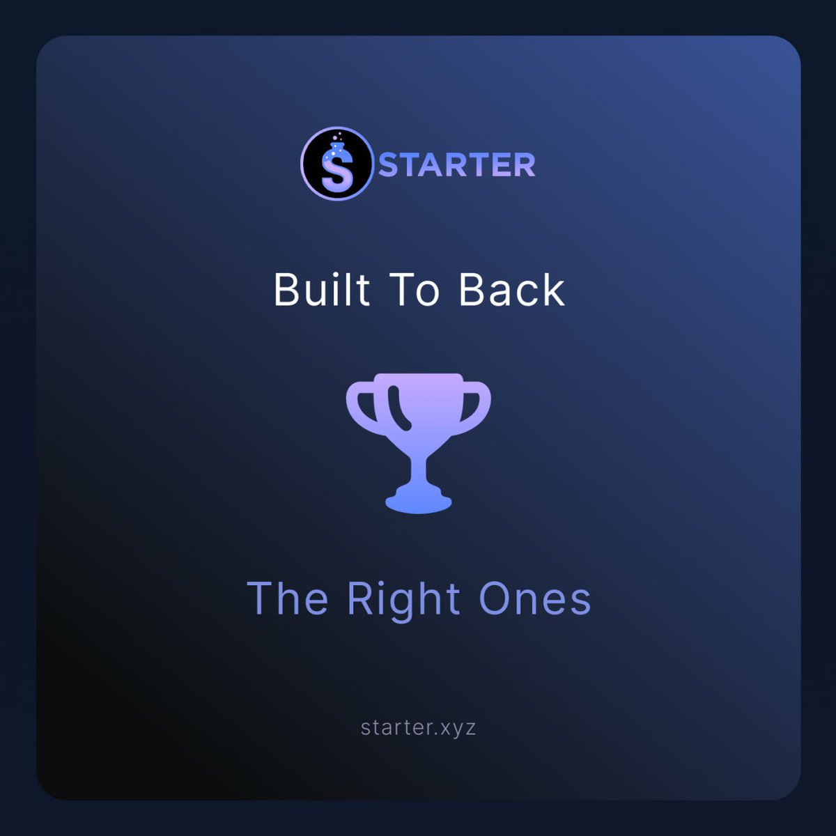 StarterLabsHQ's tweet image. Starter isn't here to launch just anything.
We’re committed to backing the projects that truly matter. 🛠️📈