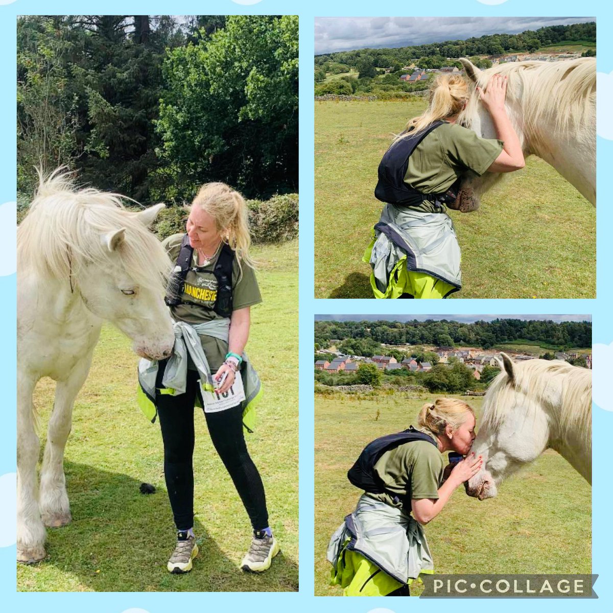 I did a trail marathon on Sunday &amp; encountered a real life unicorn..🦄 instant bond 🥰🥰 my friend took these without me knowing as she couldn’t believe our instant understanding of each other ❤️