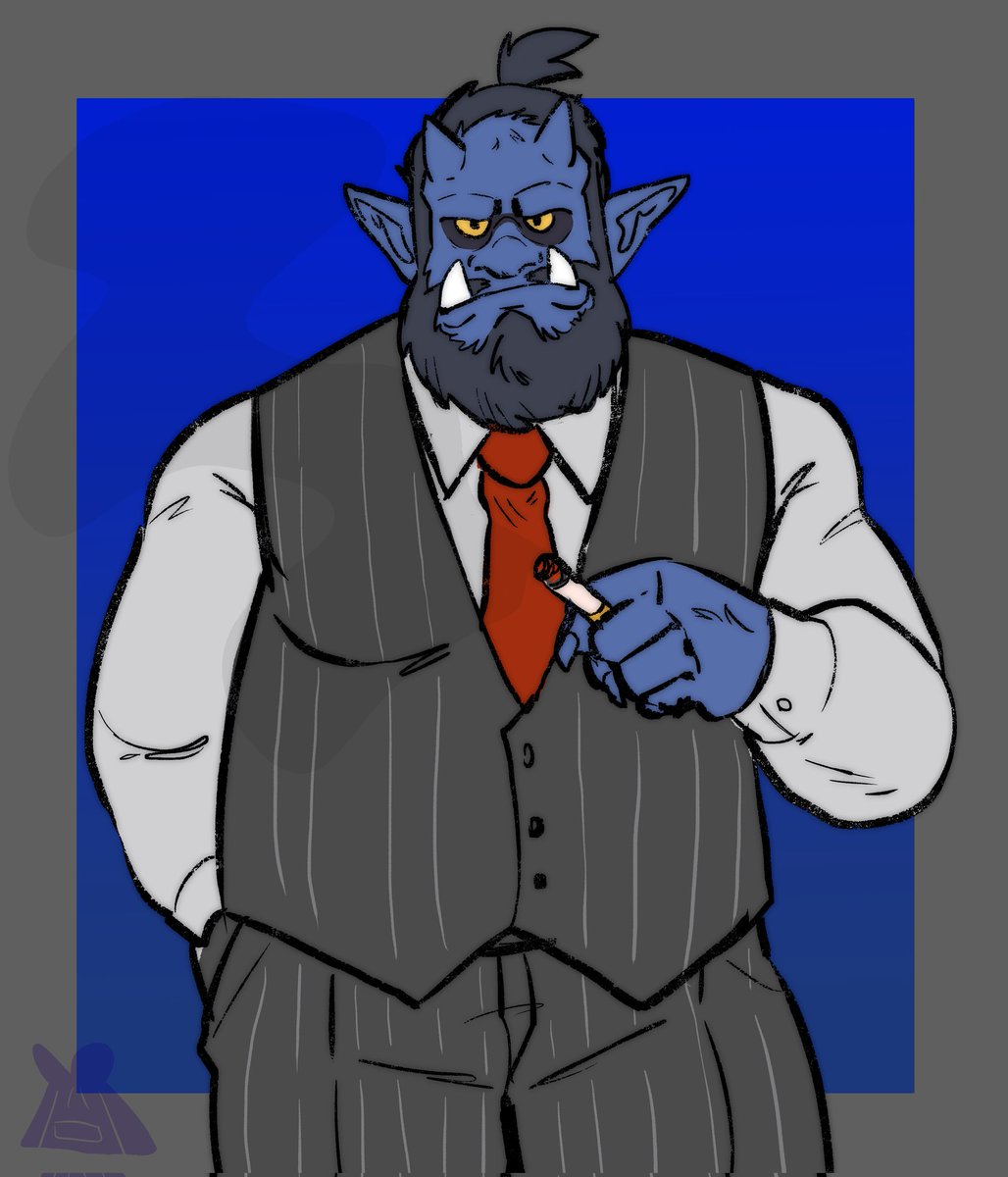 Lavender_Draw's tweet image. Art attack on @GurluTheChair !!!
Brutus keepin it professional✨️ a little friendly fire cause he's got such cool characters