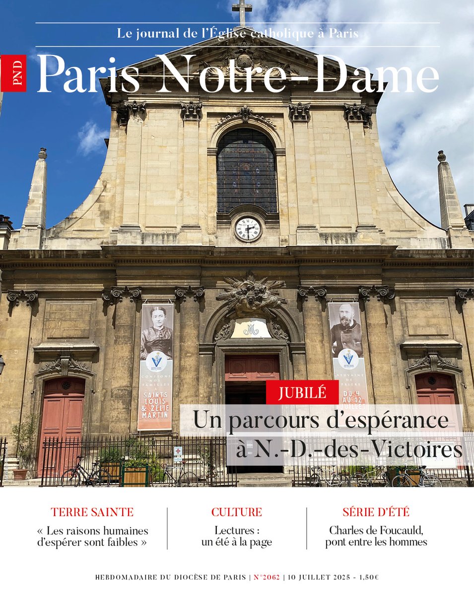 [À LA UNE 👀 ]
Faisons étape à la <a href="/Basilique_NDV/">Notre-Dame des Victoires</a> pour suivre le parcours jubilaire proposé, même durant l’été, par la basilique afin d’obtenir une indulgence plénière.

Retrouvez votre nouveau numéro dans l'application 📱