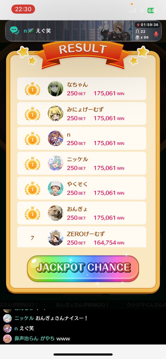 今日のバトレラストの伝説w
凄すぎて笑ってしまった😂

みなさん短時間だったけど
本当にありがとうございました‼︎

またいつでもきてね ✨✨