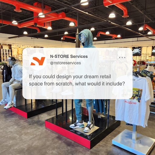 nstoreservices's tweet image. From big box retailers to annual department store refreshes — we’ve done it all! Drop a comment with your ideal store concept! 

#RetailDesign #TenantImprovements #RetailConstruction