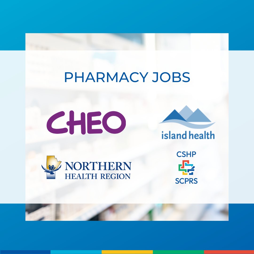 CSHP_SCPH's tweet image. 💼 Ready for a New Opportunity? Discover the latest pharmacy roles at CSHP.ca/Jobs today!

@CHEO
@VIHealthCareers