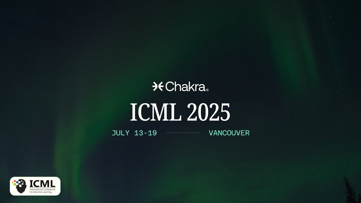 chakra_ai's tweet image. Next week, the team will be attending ICML 2025 in Vancouver.
DMs open to connect with AI researchers, builders, and data practitioners - see you next week.