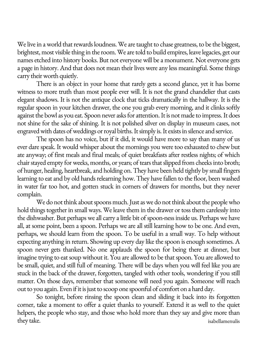 isabellamenulis's tweet image. We all carry a little bit of spoon-ness inside us.